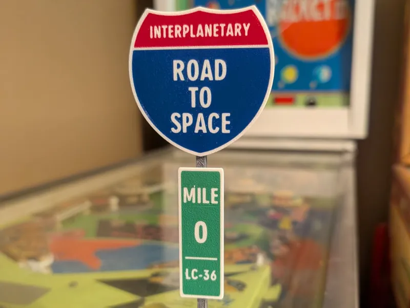 Road To Space Sign - Blue Origin LC36