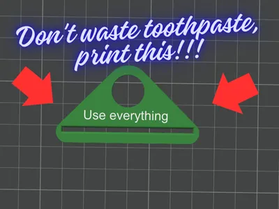 Don't waste toothpaste 