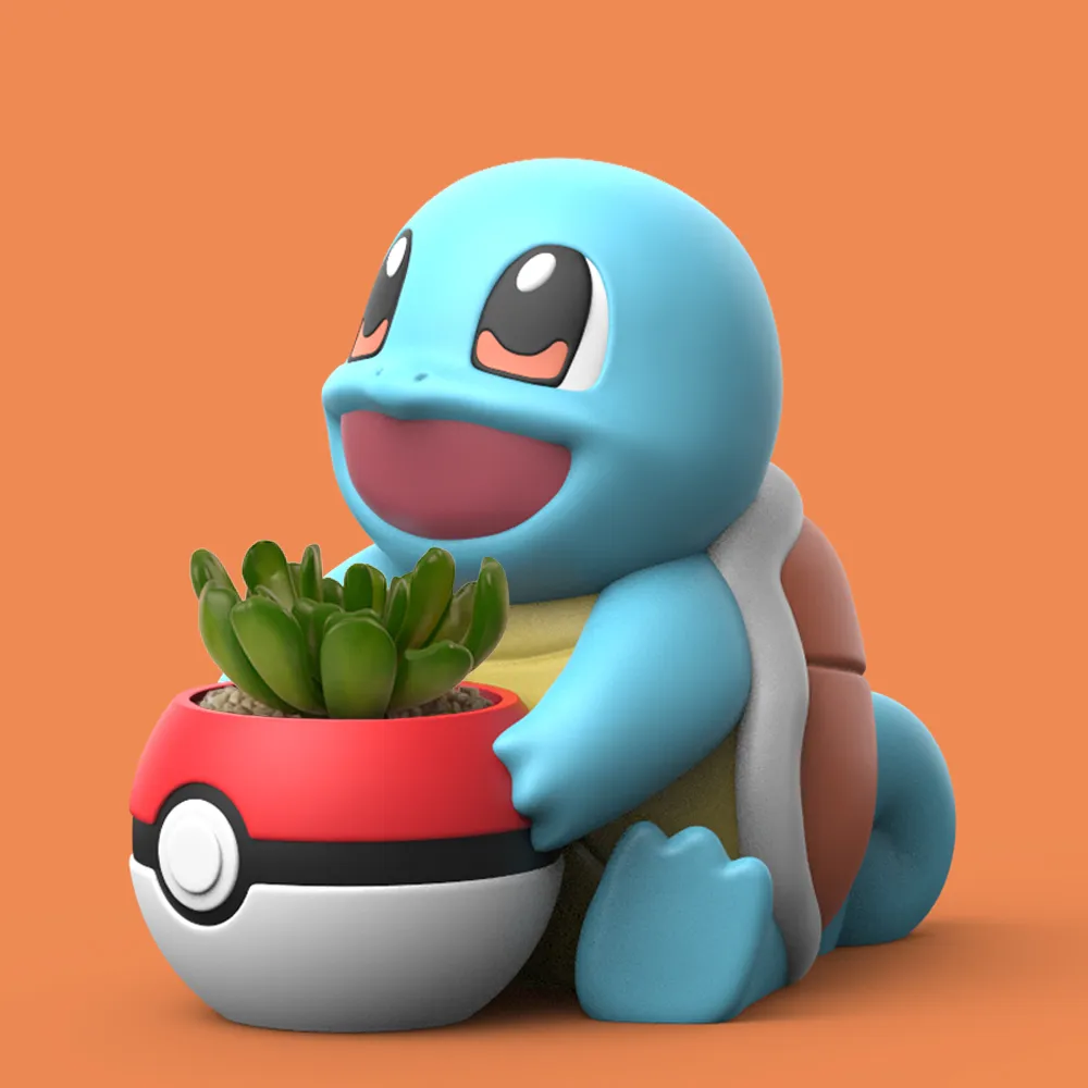 Pokemon-Squirtle Planter (NO SUPPORT) view 2