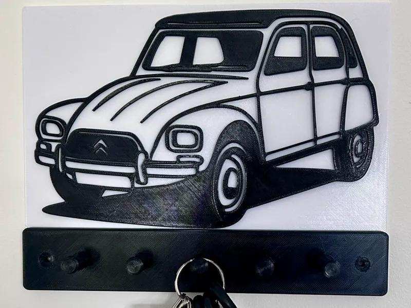 porte cle mural Citroën Dyane 6