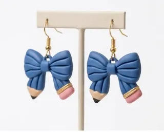 Pendientes: Pencil Bow Earrings — vista de referencia 4