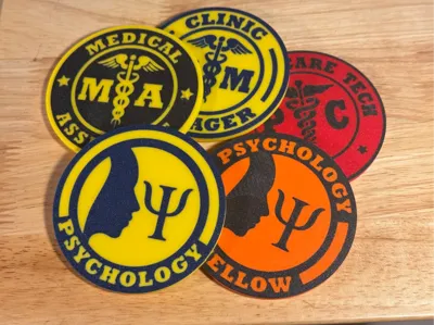 Medical Occupation Coasters - Set No. 5