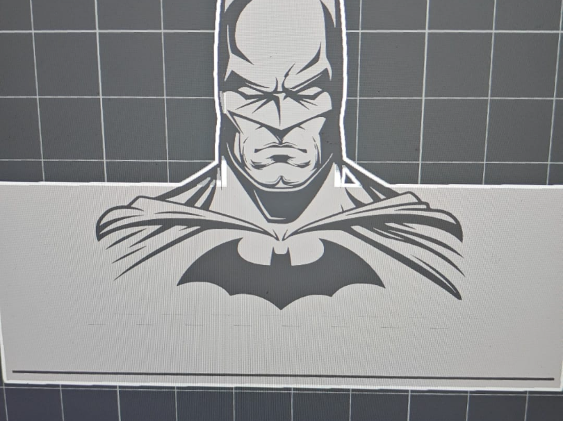 stencil per placchetta con batman