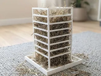 Rabbit Hay Feeder Tower