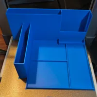 Mirrored nightstand layout for the other side of the bed
