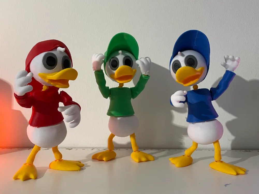 DuckTales – Huey, Dewey & Louie - Free 3D Print Model - MakerWorld