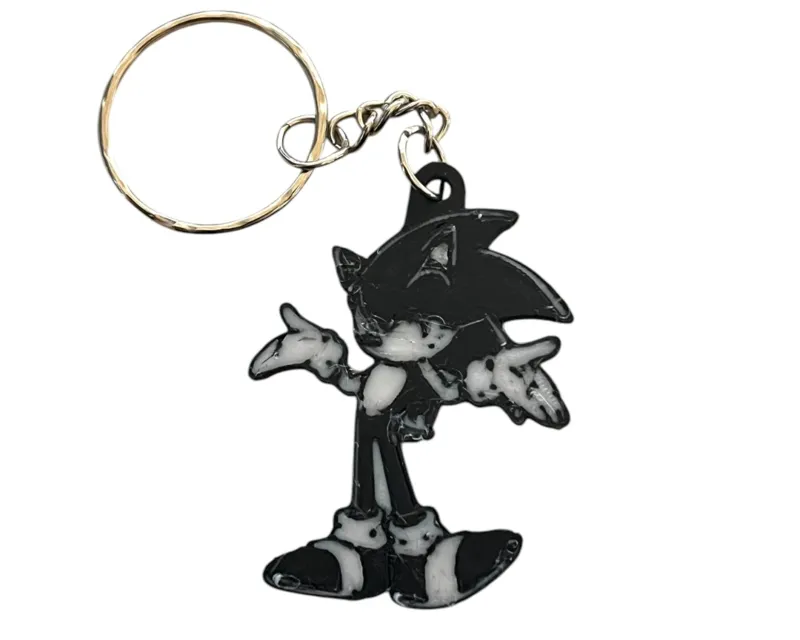 Sonic the Hedgehog keychain.