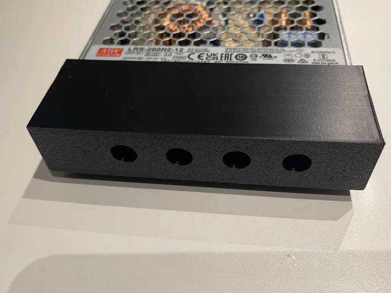 Power supply cover - Mean Well LRS-200N2-12