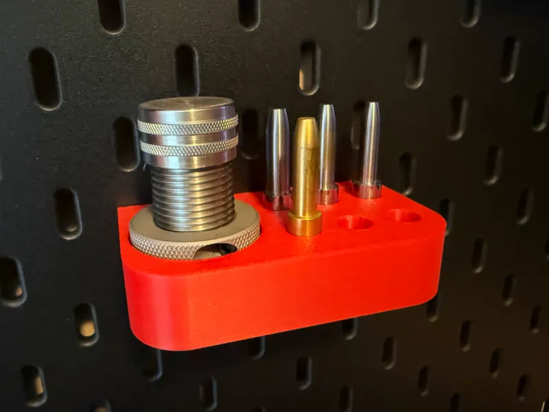 Expander mandrel die holder for Ikea Skadis