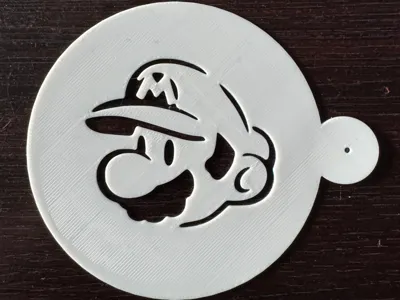 Super Mario Latte Art