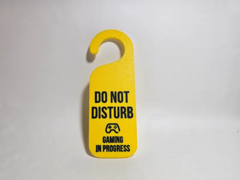 Do not disturb Gamer Door Handle sign
