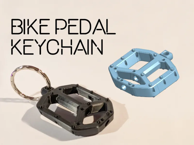 Bike Pedal Keychain