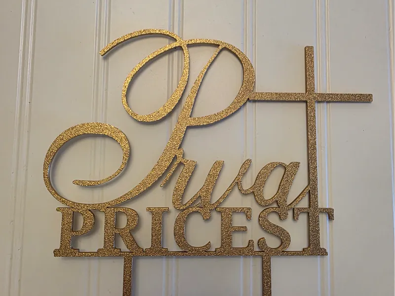 Cake topper Prva Pricest Nr.2