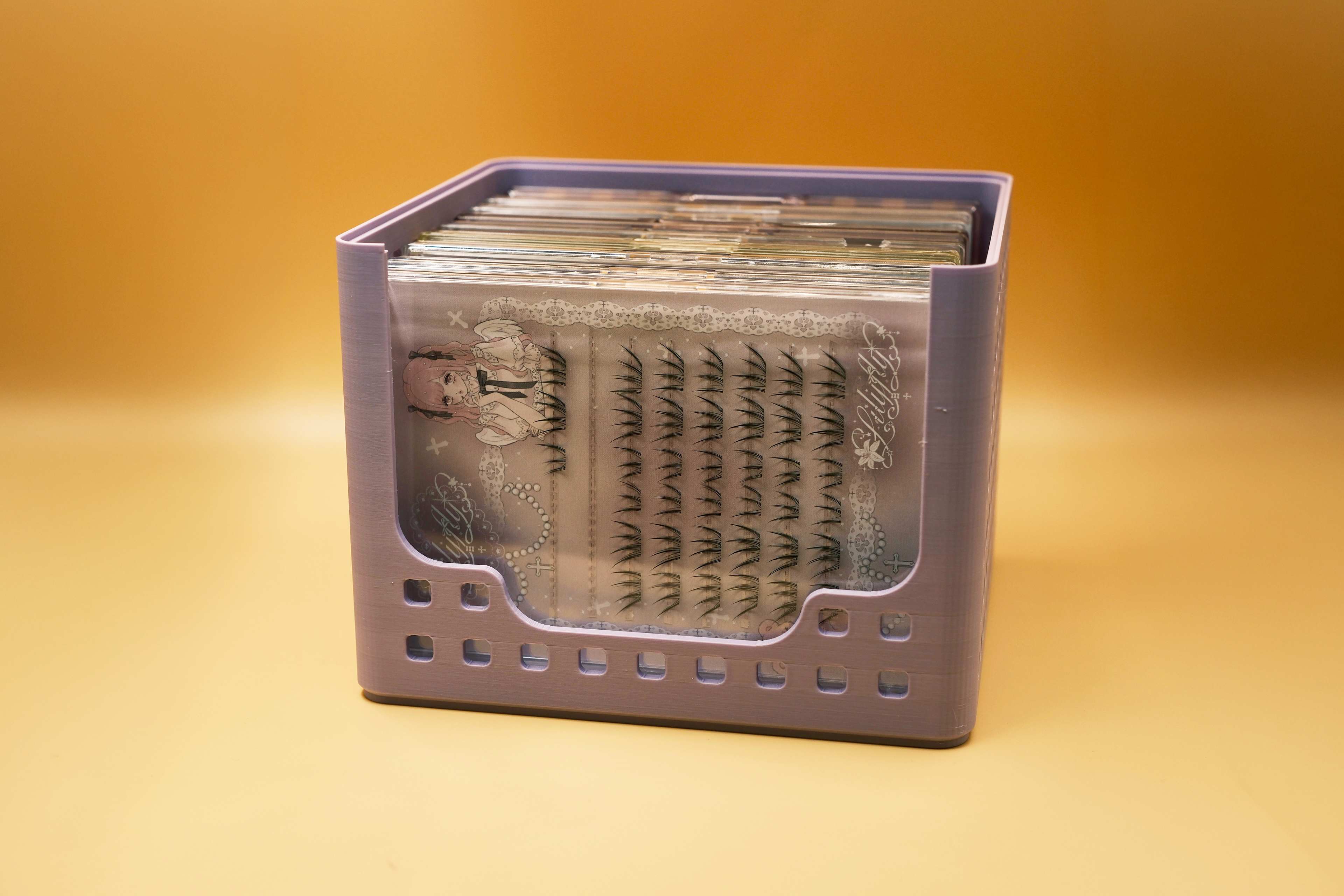 Miniatura 1 do modelo 3D 假睫毛收纳盒可堆叠（可定制）