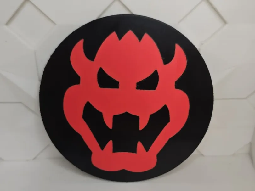 Bowser Logo/Sign - Free 3D Print Model - MakerWorld