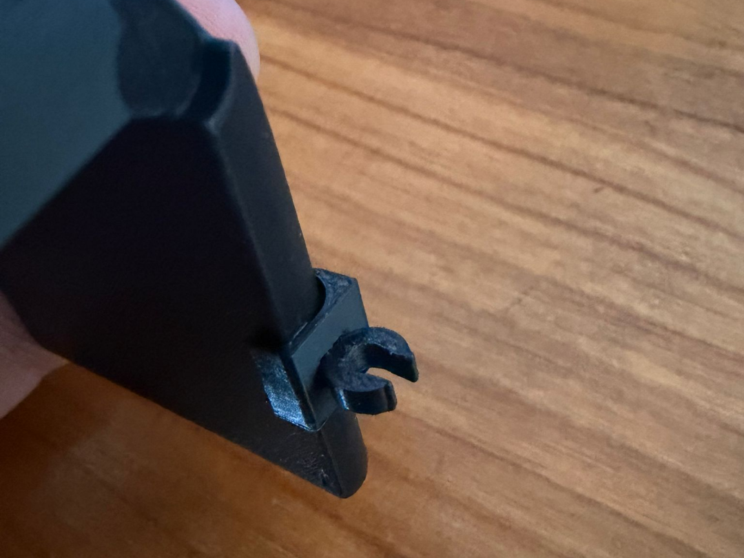 Camera monitor mount cable holder