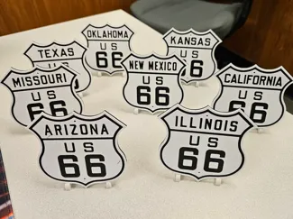 Route 66 US Highway Shield Coasters