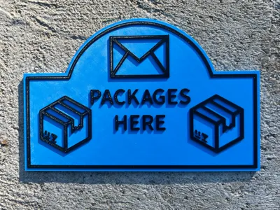 Packages Here Sign