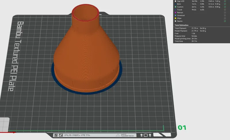 1 5/16" ID to 4" OD adapter