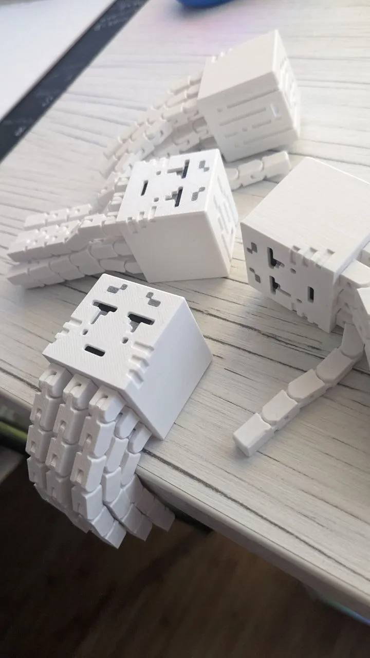 Minecraft Ghast Tentacles Articulated view 4