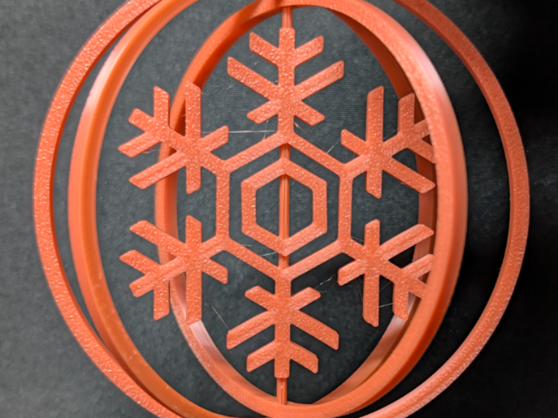 Print-in-Place Snowflake Ornament