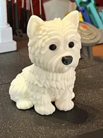 Separated eyes and nose, eliminate 35 filament changes.