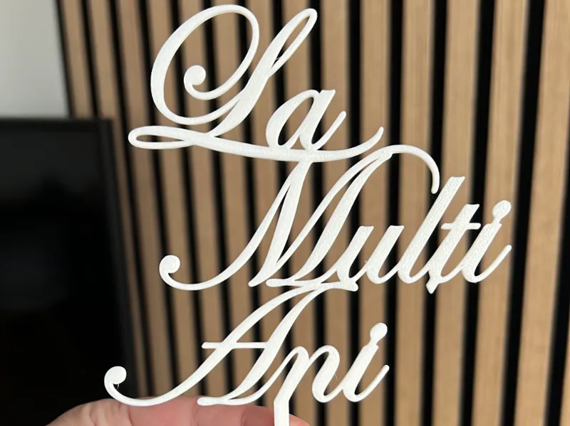 La Mulți Ani! Cake Topper