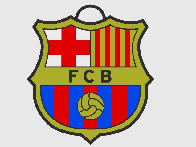 FC Barcelona key chain