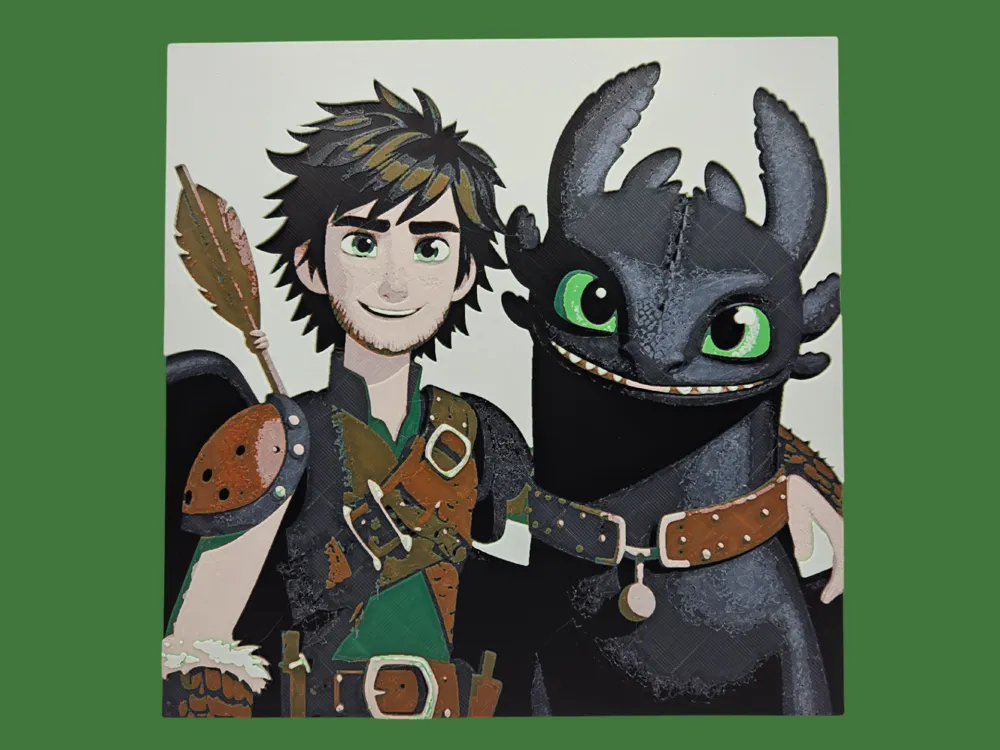 Hiccup and Toothless (How to Train Your Dragon)
