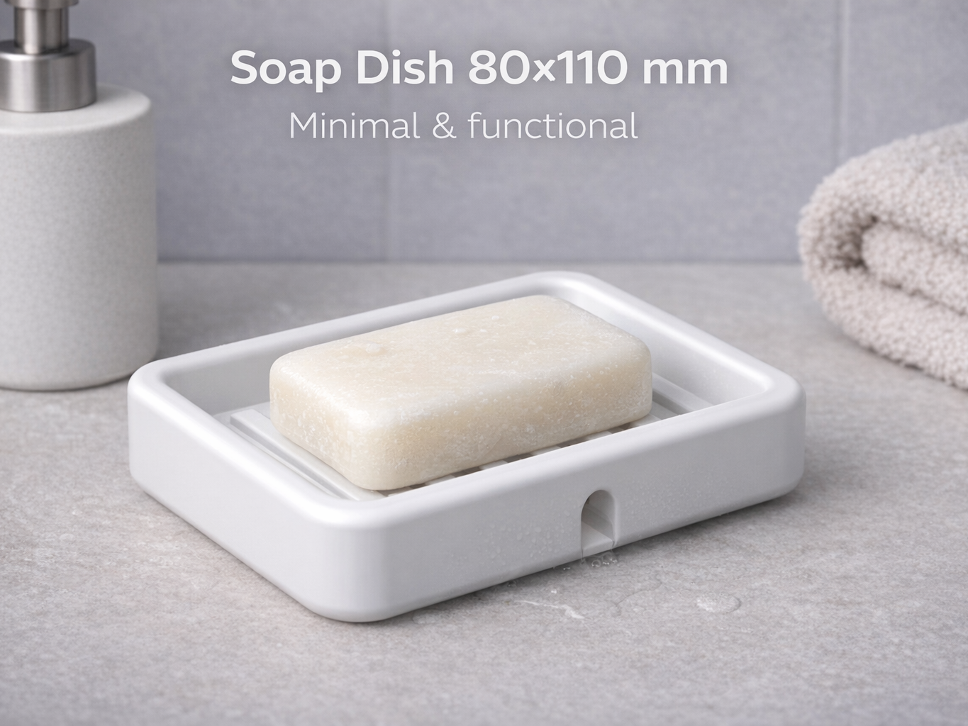 Minimal Soap Dish – Functional & Clean Design