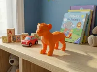 Figurine lion Simba style low poly — photo 1