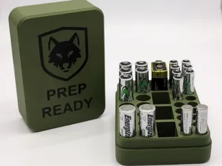 PrepRady - Rechargeable Batteries Storage Box