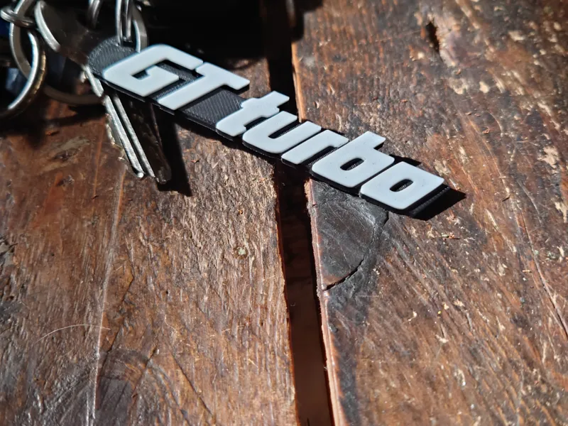 Renault 5 GT turbo keyring badge 
