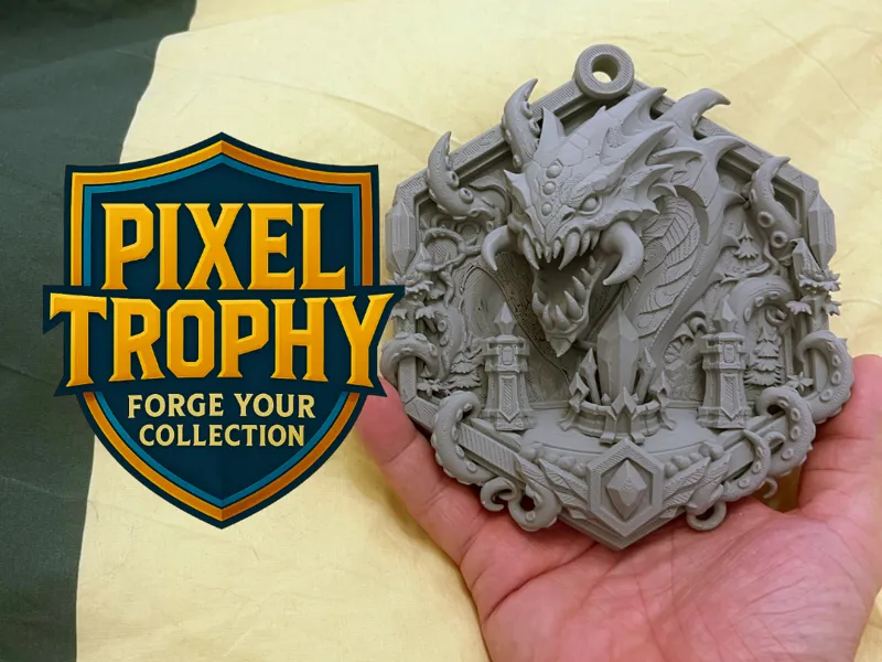 Pixel Trophy - Baron Nashor (League of Legends)