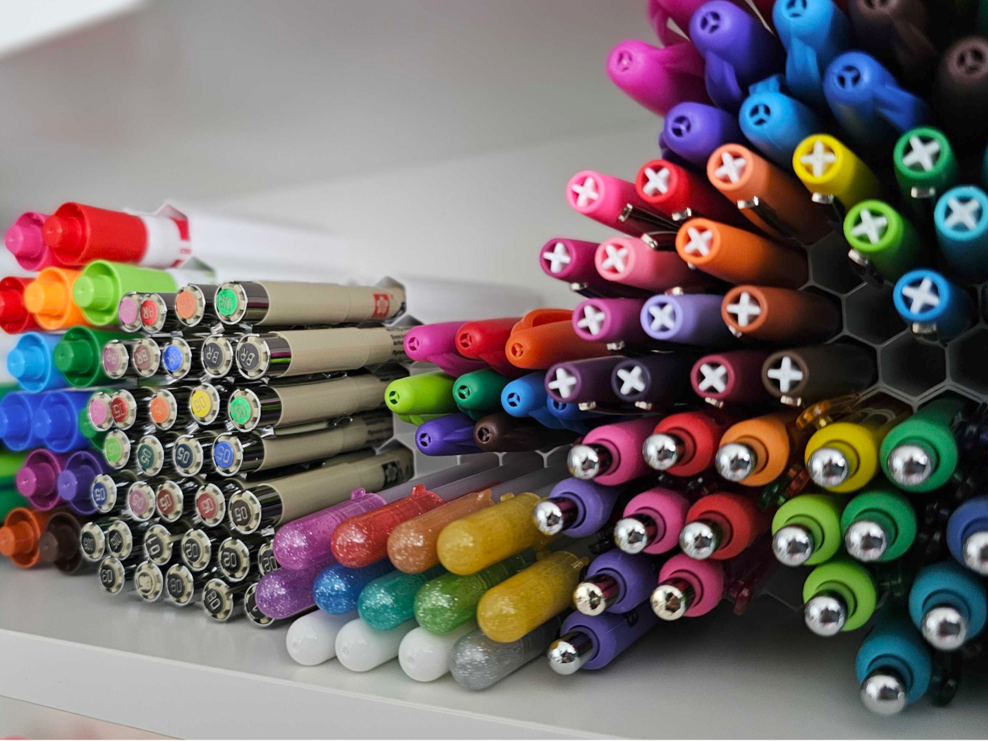 Marker & Pen Organizer - Stackable Modular Storage