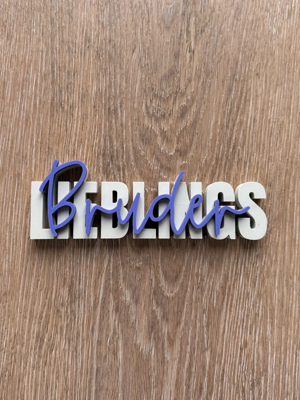 00119 Favorite Brother Lettering - Free 3D Print Model - MakerWorld