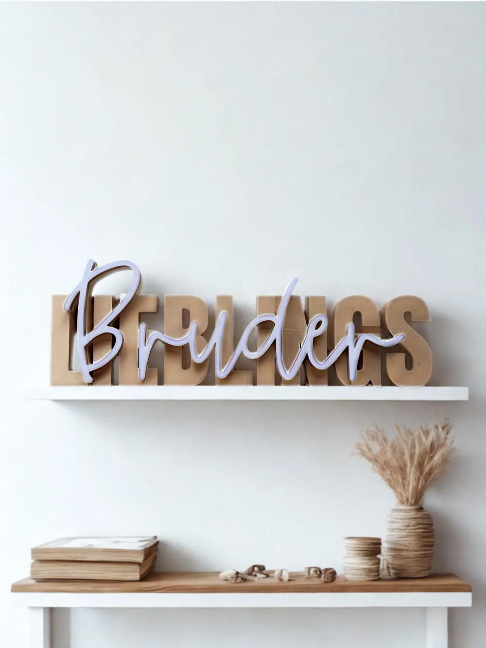 00119 Favorite Brother Lettering - Free 3D Print Model - MakerWorld