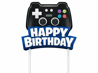 Cake topper Happy Birthday Controller