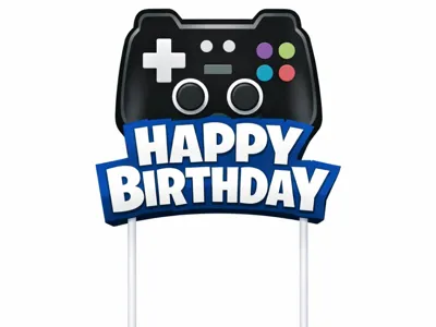 Cake topper Happy Birthday Controller