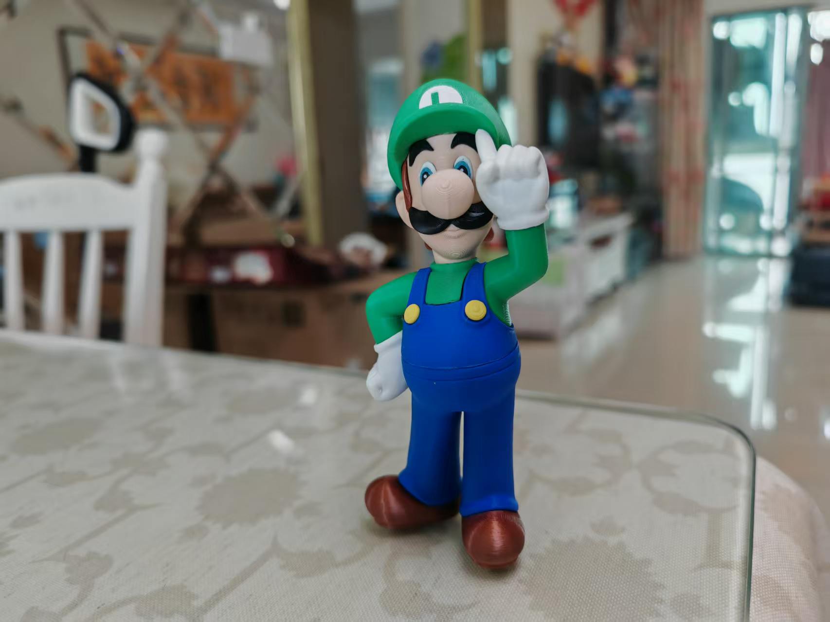 Miniatura 3 do modelo 3D 路易吉 Luigi  超级玛丽 马里奥 分件打印(无需AMS)