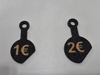 Removable Coin for Shopping Cart  Keychain(1-2€)