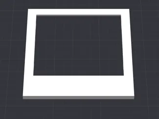 Cadre photo style polaroid Magnet