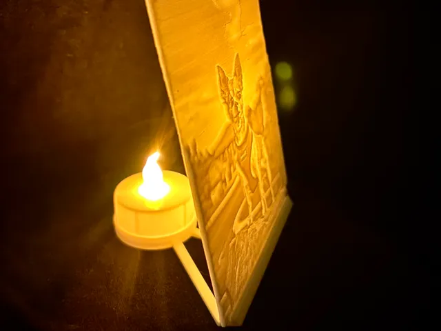 Tea Light Lithophane Stand