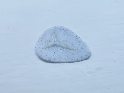 0.5mm guitar pick with grip pattern