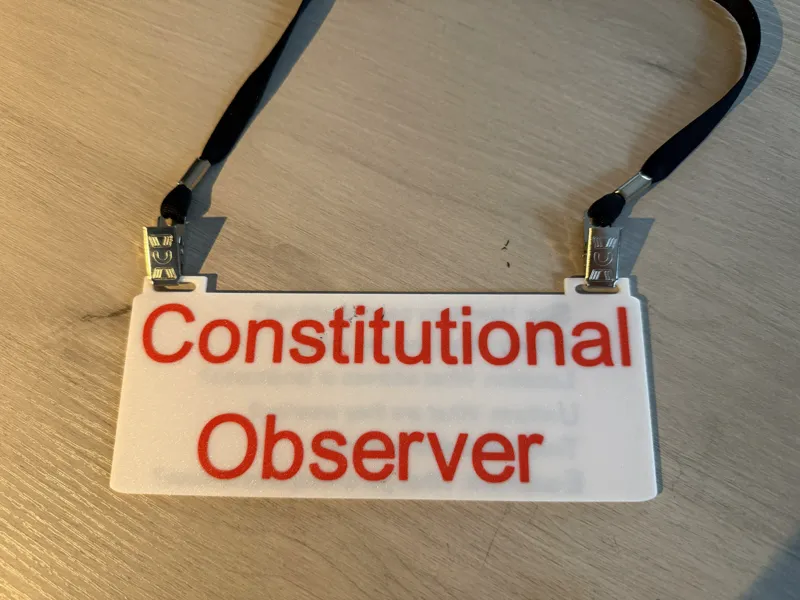 Constitutional Observer Lanyard