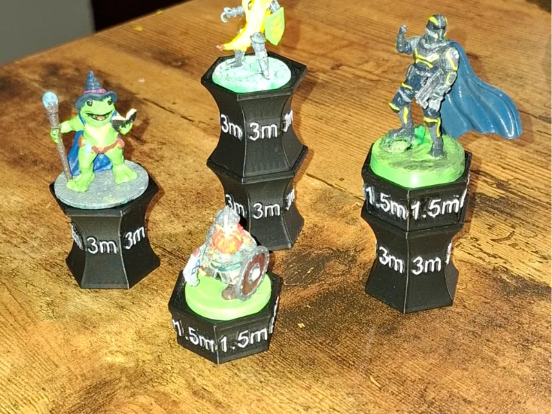 Stackable Pillars for miniatures elevations -TTRPG