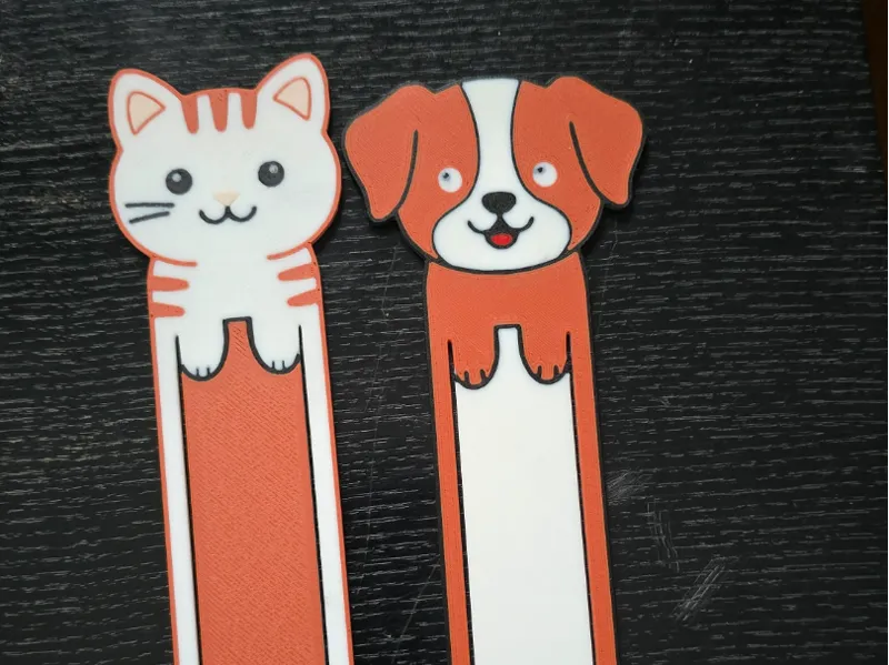 Cat and Dog Book Mark