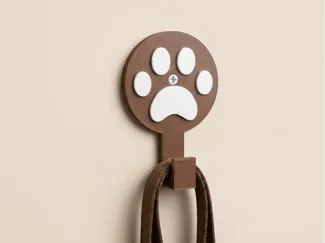 Dog Leash Wall Hook with Paw Designe