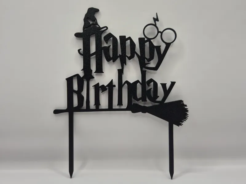 Harry Potter Themed Birthday Cake Topper