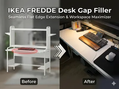 IKEA FREDDE Desk Gap Filler / Flat Edge Extension